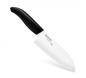 Kyocera FK-140WH-BK+CSN-202-BK SANTOKU KNIFE &amp; SLICER Rinkinys, peilis 14cm ašmenys+pjaustyklė Juoda