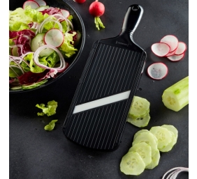 Kyocera FK-140WH-BK+CSN-202-BK SANTOKU KNIFE &amp; SLICER Rinkinys, peilis 14cm ašmenys+pjaustyklė Juoda