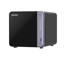 QNAP Cost-effective 4-bay 10GbE NAS | TS-432X-4G | Alpine | AL524 | Processor frequency 2 GHz | 4 GB | DDR4 SODIMM | 90W adapter (12VDC), 100-240VAC