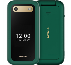 Nokia | 2660 Flip 4G | Green | 2.8 " | TFT LCD | 48 MB | 128 MB | Dual SIM | Nano-SIM | 3G | Bluetooth | 4.2 | USB version microUSB 2.0 | Built-in camera | Main camera resolution 0.3 MP | 1450 mAh