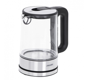 Mesko | Kettle | MS 1301b | Electric | 1850 W | 1.7 L | Glass/Stainless steel | 360° rotational base | Black