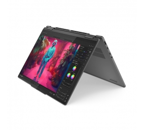 Lenovo Yoga 7 2-in-1 14AHP9 | Storm Grey | 14 " | OLED | Touchscreen | WUXGA | 1920 x 1200 pixels | Glossy | AMD Ryzen 5 | 8640HS | 16 GB | Soldered LPDDR5x | Solid-state drive capacity 1000 GB | AMD Radeon 760M Graphics | Windows 11 Home | 802.11ax | Blu