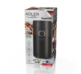 Adler | Coffee Mill | AD 4446bg | 150 W | Coffee beans capacity 75 g | Black