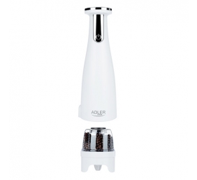 Adler | Electric Salt and pepper grinder | AD 4449w | Grinder | 7 W | Housing material ABS plastic | Lithium | Mills with ceramic querns; Charging light; Auto power off after: 3 minutes; Fully charged for 120 minutes of continuous use; Charging time: 2.5 