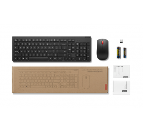 Lenovo Essential Wireless Combo Keyboard & Mouse Gen2 | Keyboard and Mouse Set | 2.4 Ghz | Russian/Cyrillic | Black