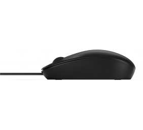 HP 125 USB Wired Mouse, Sanitizable - Black