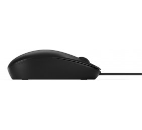 HP 125 USB Wired Mouse, Sanitizable - Black