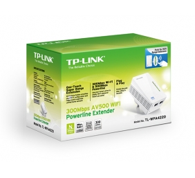 TP-LINK | AV600 Wi-Fi Powerline Extender | TL-WPA4220 | 10/100 Mbit/s | Ethernet LAN (RJ-45) ports 2 | 802.11n | Wi-Fi data rate (max) 300 Mbit/s | Data transfer rate (max) 600 Mbit/s