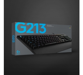 Logitech G213 PRODIGY Laidinė žaidimų klaviatūra, RGB Apšvietimas, USB, US, Juoda