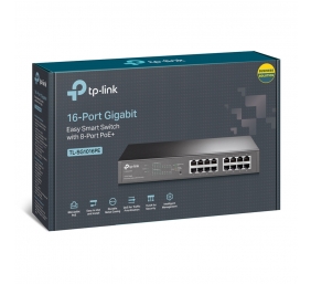 TP-LINK | Switch | TL-SG1016PE | Web Managed | Desktop/Rackmountable | Gigabit Ethernet (copper) ports quantity 16 | PoE+ ports quantity 8 | 36 month(s)