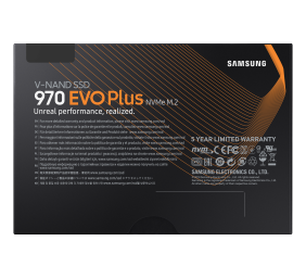 Samsung | 970 Evo Plus | 1000 GB | Solid-state drive interface M.2 NVME | Read speed 3500 MB/s | Write speed 3300 MB/s