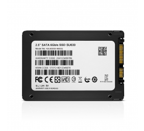 ADATA | Ultimate SU630 3D NAND SSD | 480 GB | SSD form factor 2.5” | Solid-state drive interface SATA | Read speed 520 MB/s | Write speed 450 MB/s