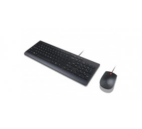 Lenovo | Essential | Essential Wired Keyboard and Mouse Combo - Lithuanian | Black | Keyboard and Mouse Set | Wired | EN/LT | Black