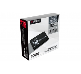 Kingston | KC600 | 512 GB | SSD form factor 2.5" | Solid-state drive interface SATA | Read speed 550 MB/s | Write speed 520 MB/s