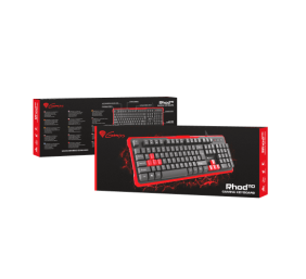 GENESIS RHOD 110 Gaming Keyboard, US Layout, Wired, Red | Genesis | RHOD 110 | Gaming keyboard | Wired | US | 1.7 m | Red, Black