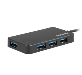 Natec | 4 Port Hub With USB 3.0 | Moth NHU-1342 | Black | 0.15 m