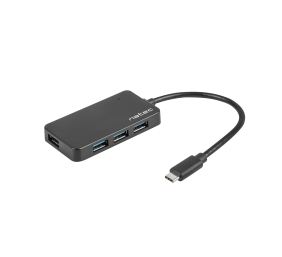 Natec USB 3.0 HUB, Silkworm, 4-Port, Black | Natec | 4 Port Hub With USB 3.0 | Silkworm NHU-1343 | Black | USB Type-C | 0.15 m