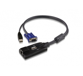 Aten | USB VGA KVM Adapter | 1 x RJ-45 Female, 1 x USB Male, 1 x HDB-15 Male