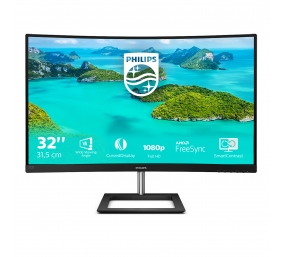 Philips | 322E1C/00 | 31.5 " | VA | FHD | 16 : 9 | 75 Hz | 4 ms | 1920 x 1080 | 250 cd/m² | HDMI ports quantity 1 | Black | Warranty 36 month(s)