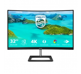 Philips | Curved | 328E1CA | 31.5 " | VA | 4K UHD | 16:9 | 250 Hz | 4 ms | 3840 x 2160 pixels | 250 cd/m² | HDMI ports quantity 1 x HDMI 2.0 | Black