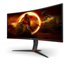 AOC | Gaming Monitor | CU34G2X | 34 " | VA | QHD | 21:9 | 144 Hz | 1 ms | 3440 x 1440 pixels | 300 cd/m² | Headphone out (3.5 mm) | HDMI ports quantity 2 | Black