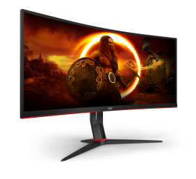 AOC | Gaming Monitor | CU34G2X | 34 " | VA | QHD | 21:9 | 144 Hz | 1 ms | 3440 x 1440 pixels | 300 cd/m² | Headphone out (3.5 mm) | HDMI ports quantity 2 | Black