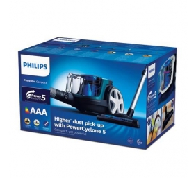 Philips | Vacuum cleaner | PowerPro Compact FC9334/09 | Bagless | Power 900 W | Dust capacity 1.5 L | Black/Blue