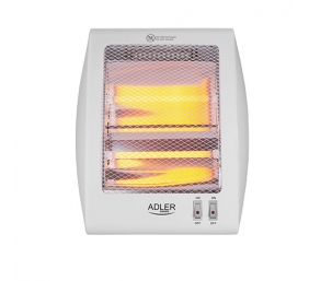 Adler | Heater | AD 7709 | Halogen Heater | 800 W | Number of power levels 2 | White