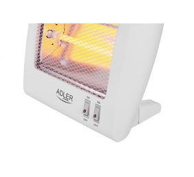 Adler | Heater | AD 7709 | Halogen Heater | 800 W | Number of power levels 2 | White