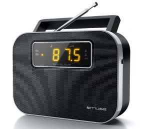 Muse | M-081R | Alarm function | 2-band PLL portable radio | Black