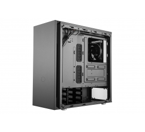 Cooler Master | Silencio S600 with steel side panel | Black | Mini ITX, Micro ATX, ATX | Power supply included No