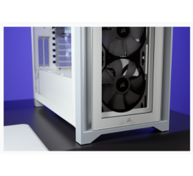 Corsair | Tempered Glass Mid-Tower ATX Case | iCUE 4000X RGB | Side window | White | Mid-Tower | Power supply included No | ATX