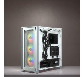 Corsair | Tempered Glass Mid-Tower ATX Case | iCUE 4000X RGB | Side window | White | Mid-Tower | Power supply included No | ATX