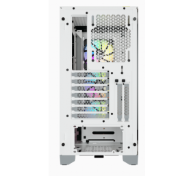 Corsair | Tempered Glass Mid-Tower ATX Case | iCUE 4000X RGB | Side window | White | Mid-Tower | Power supply included No | ATX