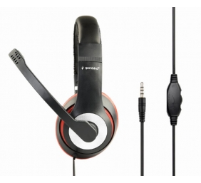 Gembird | Stereo headset | MHS-03-BKRD | On-Ear | Built-in microphone | 3.5 mm