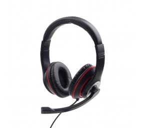 Gembird | Stereo headset | MHS-03-BKRD | On-Ear | Built-in microphone | 3.5 mm