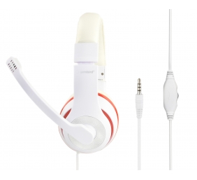 Gembird | Stereo Headset | MHS 03 WTRD | 3.5 mm | Headset | White with Red Ring