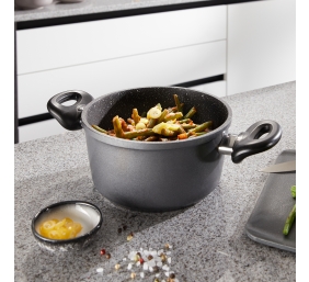 Stoneline | Cooking pot | 6741 | 2 L | 18 cm | die-cast aluminium | Grey | Lid included