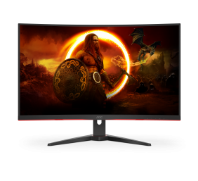 AOC | Curved Gaming Monitor | C32G2ZE | 31.5 " | VA | FHD | 16:9 | 240 Hz | 1 ms | 1920 x 1080 | 300 cd/m² | Headphone out (3.5mm) | HDMI ports quantity 2 | Black | Warranty 36 month(s)