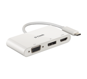 D-Link | 3-in-1 USB-C to HDMI/VGA/DisplayPort Adapter | DUB-V310 | USB hub | USB Type-C