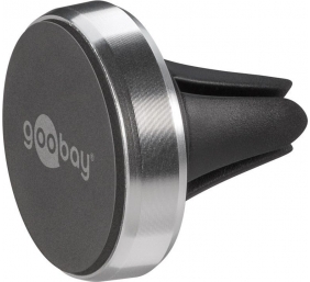 Goobay | Magnetic mount Metal Slim Design for smartphones (35mm) | 38685 | Black/Silver | Magnetic holder is suitable for almost every smartphone; Quick-Snap assembly technology for quick and easy use; Smart and almost invisible fastening option on the ca