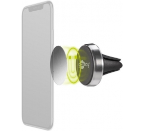 Goobay | Magnetic mount Metal Slim Design for smartphones (35mm) | 38685 | Black/Silver | Magnetic holder is suitable for almost every smartphone; Quick-Snap assembly technology for quick and easy use; Smart and almost invisible fastening option on the ca